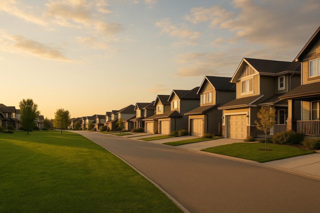 Edmonton neighborhood scene representing the home cleaning service areas.
